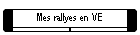 Mes rallyes en VE