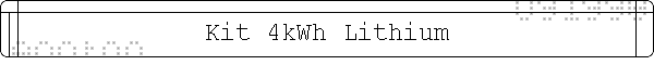 Kit 4kWh Lithium